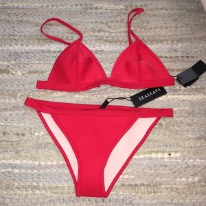 Neoprene seascape bathing suit